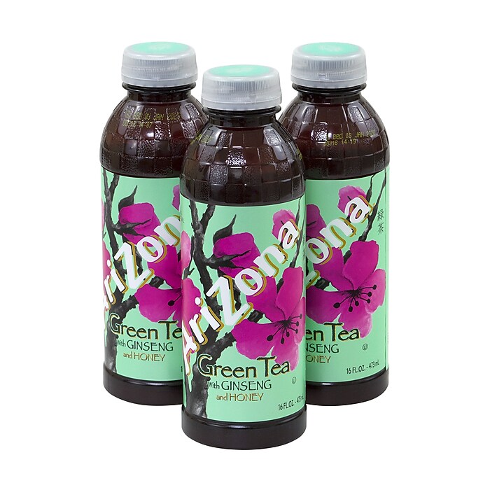 Arizona Green Tea Bottles, 16 oz., 24/Pack (900-00086) | Staples