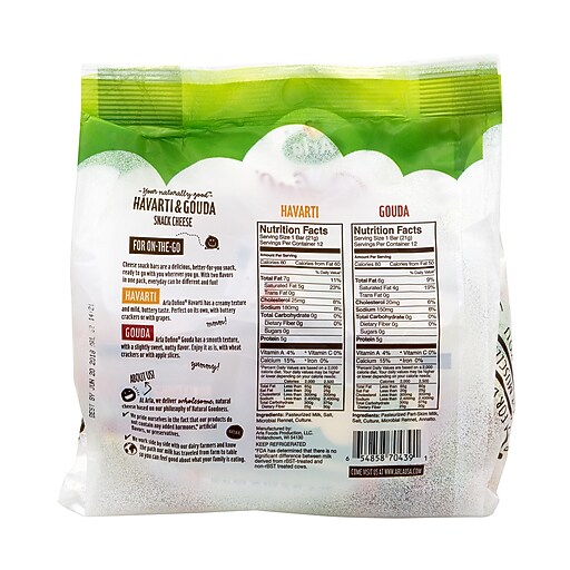 Arla Havarti and Gouda Cheese Snack, 24 Count (90200032) Staples