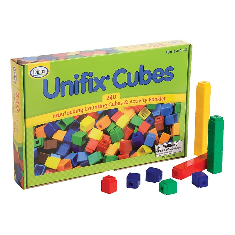 Didax UNIFIX Cubes for Pattern Building, 240 Piece Set (DD-2121) image 1