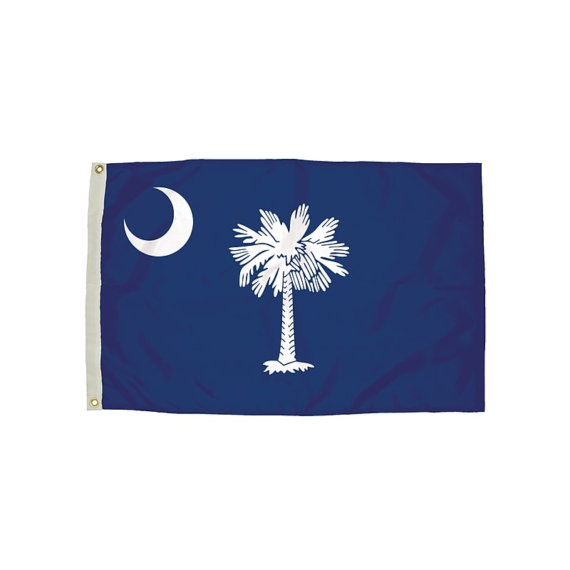 Independence Flag Nylon South Carolina Flag with Heading and Grommets, 3x5 ft (FZ-2392051) image 1