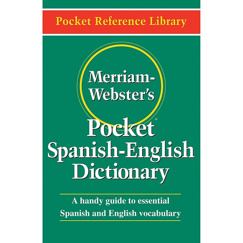 Merriam-Webster's Pocket Spanish-English Dictionary (Pocket Reference Library), Paperback (MW-5193) image 1