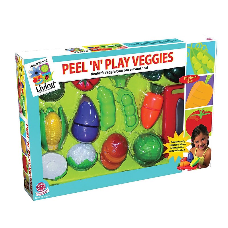 SMALL WORLD TOYS® Peel 'N' Play Veggies, 13 Piece Set (SWT8630103) image 1