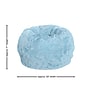 Flash Furniture Dillon Furry Refillable Bean Bag Chair, Teal (DGBEANSMFURTL)~#|#~sp225451417_sc7