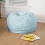 Flash Furniture Dillon Furry Refillable Bean Bag Chair, Teal (DGBEANSMFURTL)~#|#~sp225451420_sc7