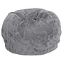 Flash Furniture Dillon Furry Refillable Bean Bag Chair, Gray (DGBEANSMFURGY)~#|#~sp225451435_sc7