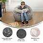 Flash Furniture Dillon Furry Refillable Bean Bag Chair, Gray (DGBEANSMFURGY)~#|#~sp225451437_sc7
