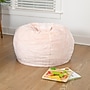 Flash Furniture Dillon Furry Refillable Bean Bag Chair, Blush (DGBEANSMFURBLS)~#|#~sp225451576_sc7