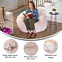 Flash Furniture Duncan Furry Oversized Refillable Bean Bag Chair, Blush (DGBEANLGFURBLS)~#|#~sp225451583_sc7