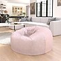 Flash Furniture Duncan Furry Oversized Refillable Bean Bag Chair, Blush (DGBEANLGFURBLS)~#|#~sp225451587_sc7