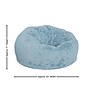 Flash Furniture Duncan Furry Oversized Refillable Bean Bag Chair, Teal (DGBEANLGFURTL)~#|#~sp225451603_sc7