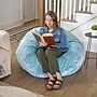 Flash Furniture Duncan Furry Oversized Refillable Bean Bag Chair, Teal (DGBEANLGFURTL)~#|#~sp225451609_sc7