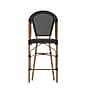 Flash Furniture Marseille Contemporary Textilene Full Back French Bistro Counter Stools, Black/Bamboo, 2/Pack (2SDAD642107CSBK)~#|#~sp225452624_sc7