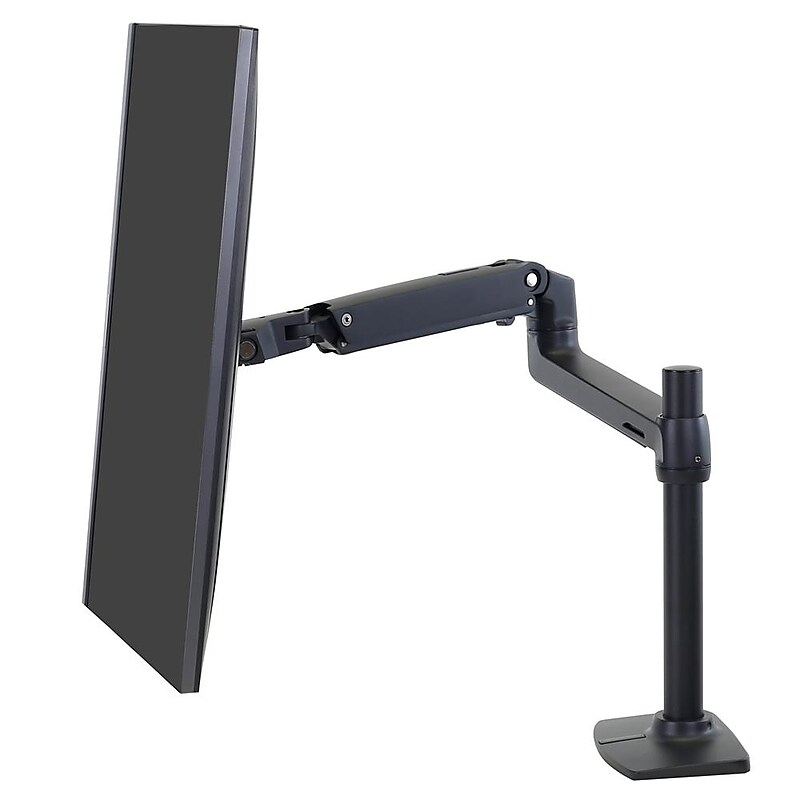 Ergotron LX Desk Monitor Arm, Tall Pole, Black (45-537-224) image 1