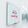 U Brands White Frosted Magnetic Glass Dry Erase Board, Frameless, 35" x 23" (2298U00-01)~#|#~sp22561532_sc7