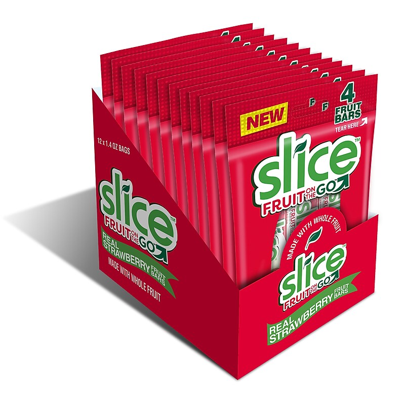 Slice Fruit on the Go Strawberry, 1.4 oz., 12/Pack (220-02259) image 1