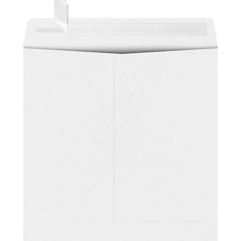 JAM Paper Self Seal Business Envelope, 8 1/2 x 8 1/2, 70lb, White, 50 Pack (10977-50) image 1