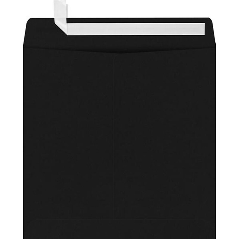 JAM Paper 7 1/2 x 7 1/2 Square Envelopes ,Midnight Black, 500 Pack, Black (F-8555-B-500) image 1