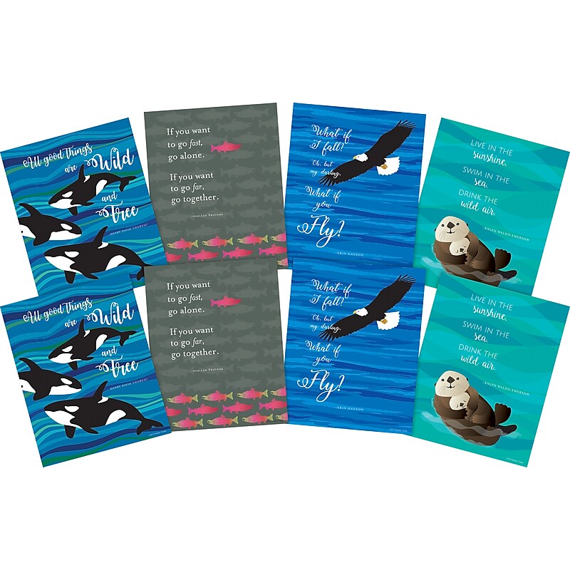 Barker Creek 8" x 10" What if You Fly Posters, 8/Set (4182) image 1