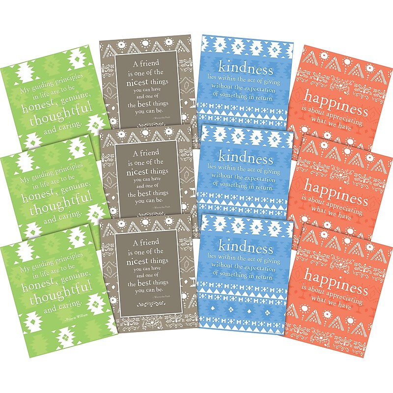 Barker Creek 8" x 10" Kindness & Happiness Posters, 12/Set (4195) image 1