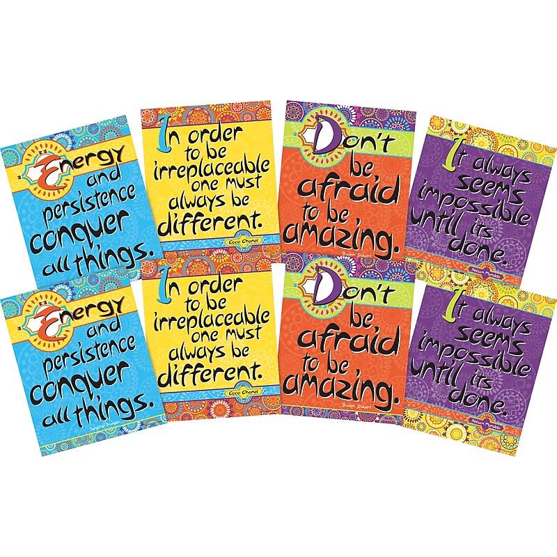 Barker Creek 8" x 10" Be Amazing Posters, 8/Set (4201) image 1