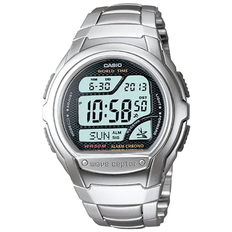 Casio Multi-Band Atomic Timekeeping Digital Sports Watch, Silver (WV58DA-1AV) image 1