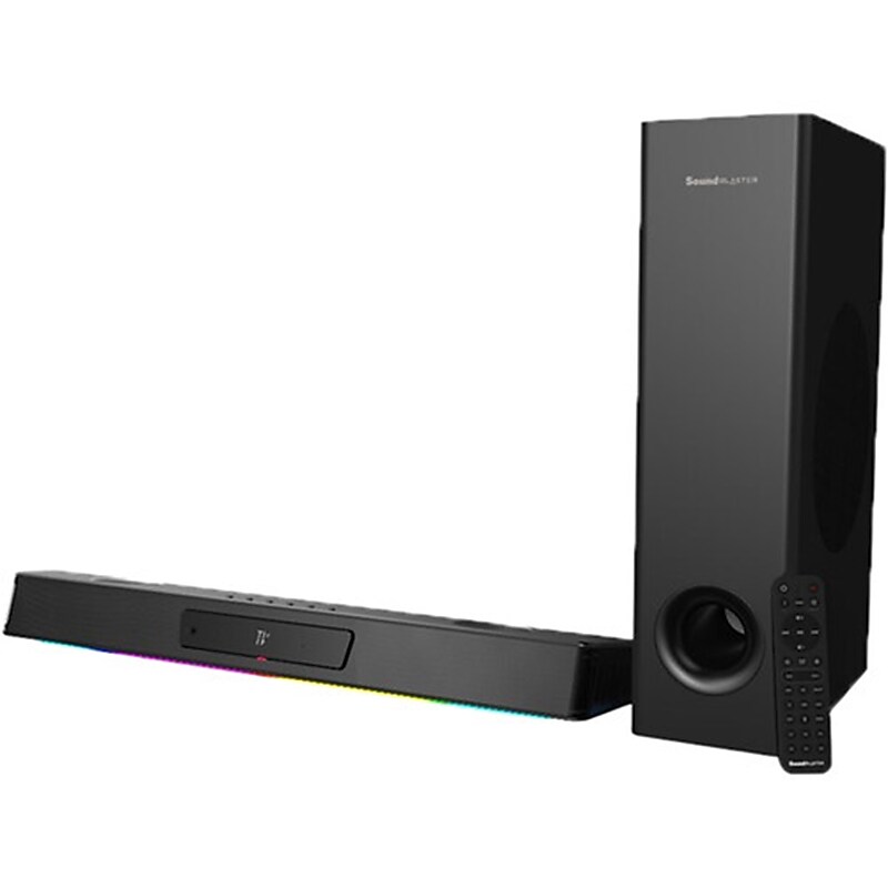 Creative Labs Sound Blaster Katana V2X 2.1 Indoor Sound Bar Speaker, Black (51MF8400AA000)