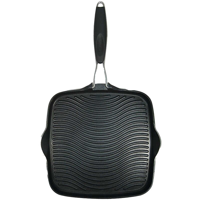 Starfrit 10" x 10" Cast Aluminum Grill Pan with Foldable Handle (30036-006-SPEC) image 1