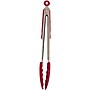Starfrit Stainless Steel and Red Silicone 12" Tongs (093291-006-0000)~#|#~sp22655231_sc7