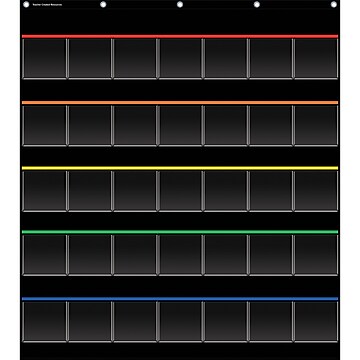 Teacher Created Resources® Black Storage Pocket Chart (TCR20844)