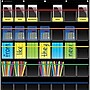 Teacher Created Resources Storage Pocket Chart, 32.5" x 36.5", Black (TCR20844)~#|#~sp22666974_sc7