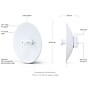 Ubiquiti airMAX PowerBeam AC 450Mbps Single Band PoE Wi-Fi 5 Access Point, White  (PBE-5AC-GEN2-US)~#|#~sp226890129_sc7