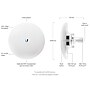 Ubiquiti airMAX NanoBeam AC 450Mbps Single Band PoE Wi-Fi 5 Bridge, White  (NBE-5AC-GEN2-US)~#|#~sp226890136_sc7
