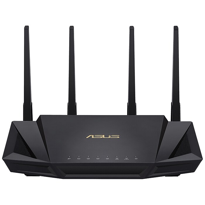 ASUS AC Dual Band MU-MIMO WiFi 6 Router, Black (RT-AX3000) | Staples