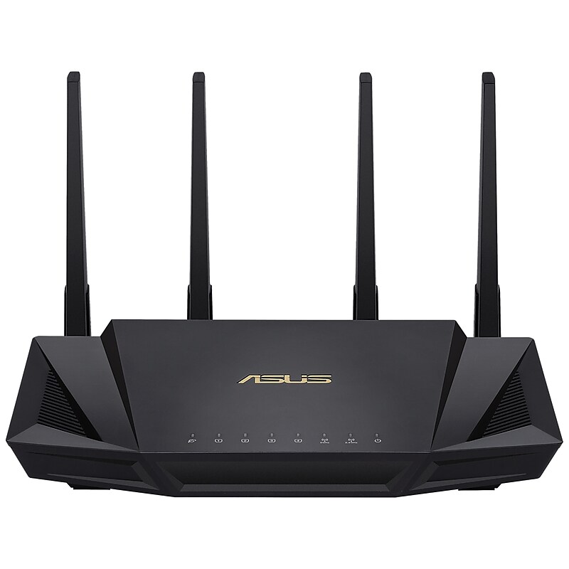 ASUS AC Dual Band MU-MIMO WiFi 6 Router, Black (RT-AX3000) image 1