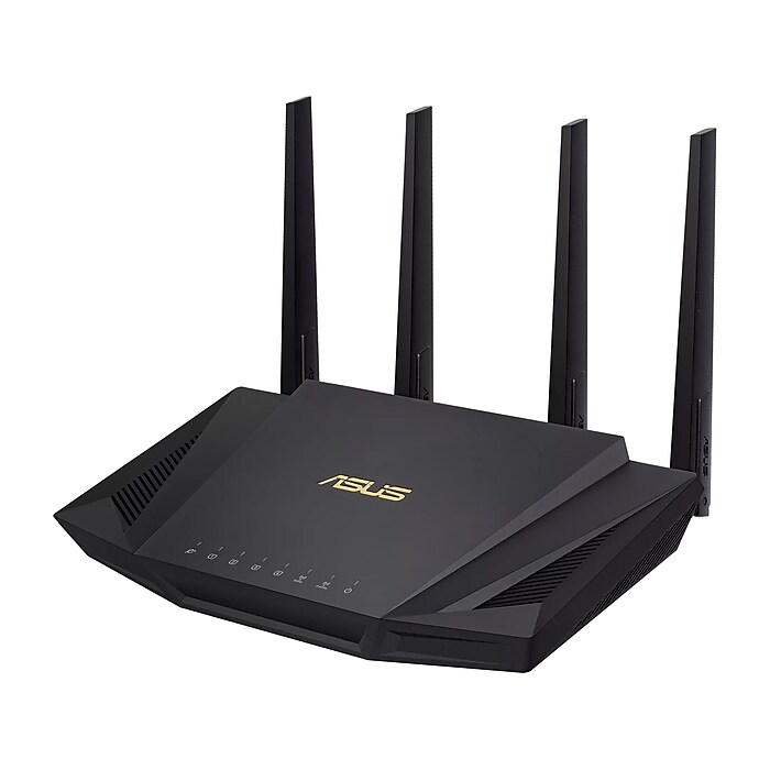 ASUS AC Dual Band MU-MIMO WiFi 6 Router, Black (RT-AX3000) | Staples
