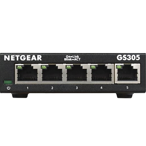 Netgear 300 Series 5Port Gigabit Unmanaged Switch, Black