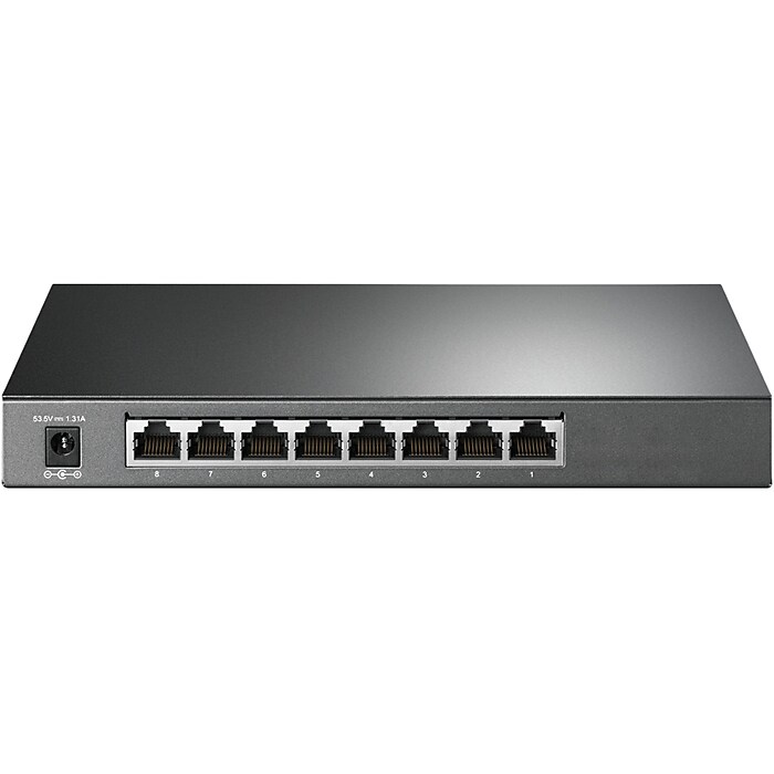 TP-LINK JetStream 8-Port Gigabit Ethernet PoE Smart Switch, Black