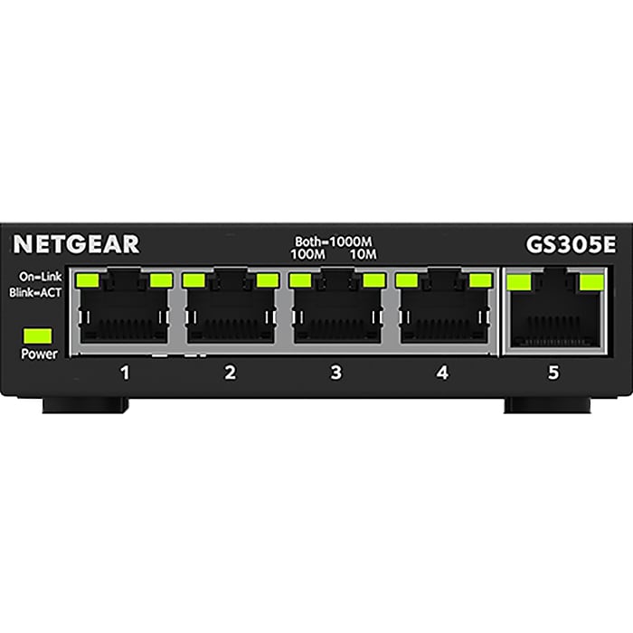 NETGEAR GS305EP-100JPS 本体 GS305EP｜GS305EP-100JPS｜ギガ5ポート PoE+(63W)対応アンマネージ