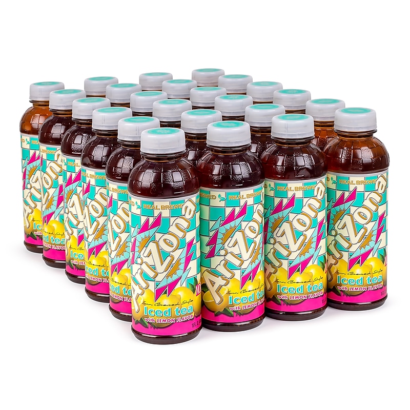 Arizona Iced Tea with Lemon Flavor, 16 fl oz, 24/Pack (220-02273) image 1