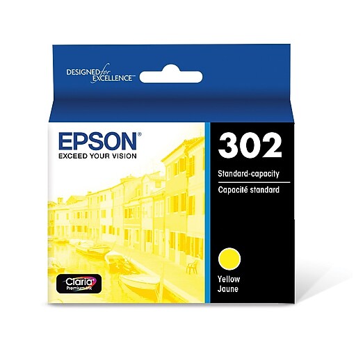 Epson 302 Yellow Standard Yield Ink Cartridge at Staples