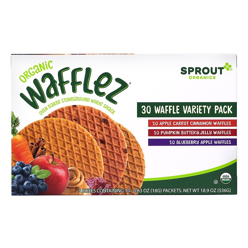 Sprout Wafflez Variety Pack, 30/box (220-02152) image 1
