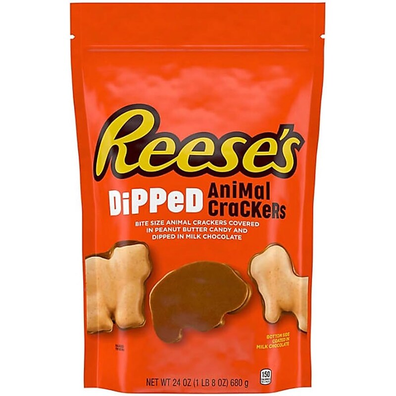 Reese's Milk Chocolate Peanut Butter Dipped Animal Crackers, 24 oz., 1/Each (220-02231) image 1