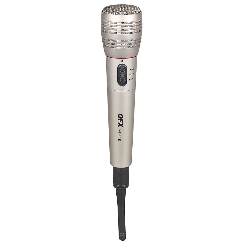 QFX Wireless Dynamic Professional Microphone, Silver (M-310) image 1