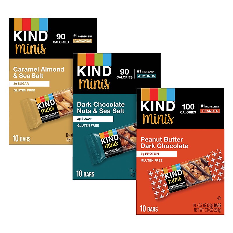 KIND Minis Gluten Free Variety Pack, 30/Box (600-00775) image 1