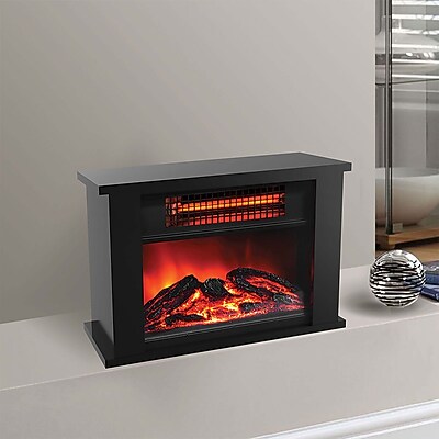 LifeSmart 1000W Tabletop Infrared Fireplace Space Heater - Thumbnail 2