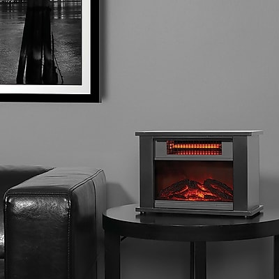 LifeSmart 1000W Tabletop Infrared Fireplace Space Heater - Thumbnail 3