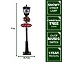 Fraser Hill Farm Let It Snow Series 71" Musical Street Lamp (FSSL071A-BLK2)~#|#~sp227529029_sc7
