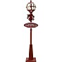 Fraser Hill Farm Let It Snow Series 69" Musical Snow Globe Lamp Post (FSSL069A-RD2)~#|#~sp227529042_sc7