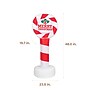 Fraser Hill Farm 4' Prelit "Merry Christmas" Candy Cane Sign Inflatable (FHFXMASSGN041-L)~#|#~sp227529098_sc7