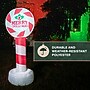 Fraser Hill Farm 4' Prelit "Merry Christmas" Candy Cane Sign Inflatable (FHFXMASSGN041-L)~#|#~sp227529104_sc7
